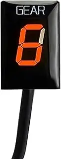 Vuzmode Motorcycle 1-6 Gear Indicator, for CB400SF CB 400SF 400 SF 1999 2000-2005 CB400 CB 400 2001 2002 2003 2004 2005 Gear Shift Indicator(Black Orange)