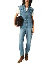 ba & sh Figo Denim Jumpsuit