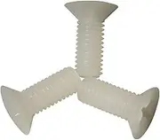 20PCS M2 M3 M4 M5 Size Phillips Countersunk Screw Flat Head Male Bolt PVDF Plastic Thread Pitch Insulation 6mm - 40mm Long(M5 x 20mm (20pcs))