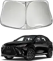 Car Windshield Sun Shade Sunshade Compatible with Lexus NX 350 300 ES350 NX350H NX300 NX200t NX 250 NX450h+ UX F-Sport 2025 2024 2023-2015 Accessories, Car Front Window Sun Shield Visor