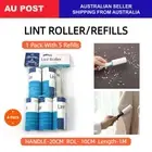4 x Mini Portable Lint Roller Pet Hair Remover Dust Clean Travel With Refills
