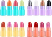 Travel Size Lipstick Set, 16 Pieces Matte Glitter Lipstick Makeup Sets, Portable Lip Stick Packs, Lipstick Travel Set for Girlfriend and Mother, Perfect for -the-Go Beauty and