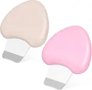 2 Pack Facial Cleansing Tool Nose Scraper Skin Scraper for Blackheads Face Exfoliation Spatula Metal Beauty Instrument Gentle Cleansing
