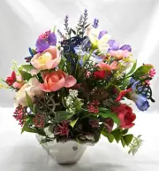 Unique Sea Shell Floral Display for Turtle Lovers with Wildflowers and Sea Life