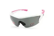 Dirty Dog Sport Wix 58042 Shiny White Pink/Grey Women's Cycling Sunglasses