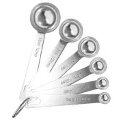 Measuring spoon 6-piece set stainless steel tablespoon teaspoon cup spoon