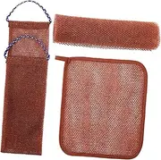 Ipetboom 1Set Net Sponge Exfoliating Cloth for Back and Feet Durable Body Scrubber Efficient Deep Exfoliation for Shower Routine