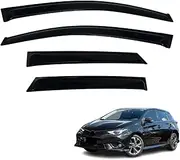 OAD4X4 Weathershields Compatible with Toyota Corolla Hatch 2012-2018, Weather Shields Window Visors Wind Deflectors Sun Rain Guard 4PCS Set