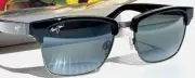 NEW UNSUSED Maui Jim KAWIKA Black Pewter POLARIZED Grey Lens Sunglasses 257-17C
