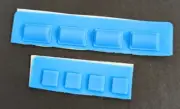 8 Pack of BLUE Silicone RUBBER FEET for NINTENDO WII Console Pads Covers Screw