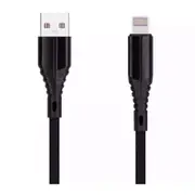 iPhone Charger USB A to Lightning 3A Fast Charging Cable 2M/6FT Nylon Braided Fast Charging / High Speed Data Sync Transfer Cord - Black