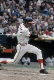 Mark Belanger Baltimore Orioles swings at a pitch at a Major Leag- 1974 Photo