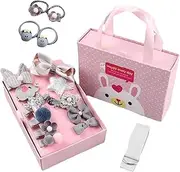 Kids Hair Accessories for Girls - Princess Hair Accessories for Toddler Girls - Set of 18 Stylish Princess Hairpin, Assorted Small Headgear Set Party School Ballet