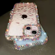 Bling Glitter Crystal Diamond Case Cover For iPhone 16 15 14 13 12 Pro Max 11 8