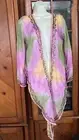 Chaudry,Made In India,ombre,rainbow,yellow,seafoam,pink,sequins,hi low,New,Uniq