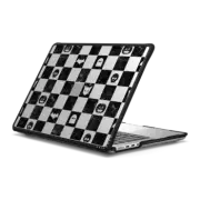 MacBook Pro 14-inch (M1 - M4) Impact Case Halloween checks - spooky stickers checkered marble pattern