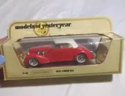 Vintage Matchbox Diecast Models of Yesteryear Y18 1937 Cord 812 New
