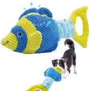 Tug of War Dog Toy, Squeaky Dog Toys for Aggressive Chewers, Interactive Fish...