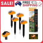 Solar Powered Snake Repeller Ultrasonic Mole Pest Rodent Rat Repellent 2Pcs/Set