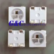 10PCS WS2812 5050 RGB LEDs PLCC With WS2811 IC Built-In, Addressable Color