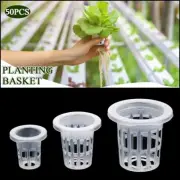 50Pcs Hydroponic Colonization Mesh Pot Net Cup Basket Hydroponic Planting
