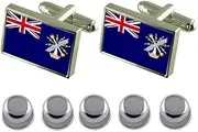 [Select Gifts] Shirt Dress Studs Royal Engineers Military England Flag Cufflinks