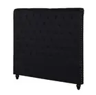 Foret Bed Head Double Size Headboard Bedhead Frame - Black