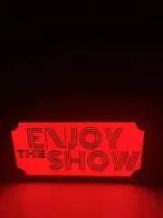 ENJOY THE SHOW CoLor ChaNGinG RGB LED Game Room DECOR Light Box MOVIE THEATRE