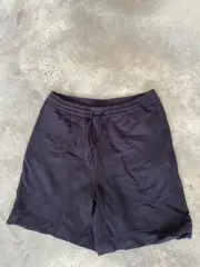 Escada Sport Shorts Black Sweat Athletic Drawstring Activewear Bermuda Large