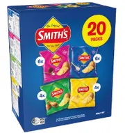 Smith's Potato Chips Original Favourites Multipack Variety 20 Pack