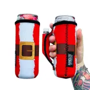 12oz Slim Can Handler – Santa Belt Style Design - for Beers or Soft Drinks