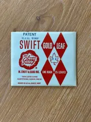 SWIFT 23K GOLD LEAF ** ONE BOOK 25 LEAVES ** Surface Gilding M. Swift & Sons