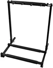 LEDON Haze GS014-3 Metal Structure 3-Guitar-Stand/Storage & Display Rack,Foldable,BK