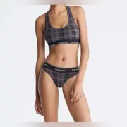 Calvin Klein Modern Cotton Holiday Unlined Bralette +Bikini Panties