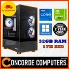 Intel Core i7 6 Core NVIDIA 32GB DDR4 Ram 1TB SSD Desktop Computer PC