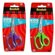 TWO Kids Scissors 5" Pointed Tip Scrapbooking Paper Crafts Tool NEW Age 6+