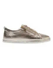 [Easy Steps] Whisper Sneakers in Pewter Metallic