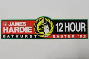 James Hardie 12 Hour Sticker Decal Bathurst Easter 1992 Holden Ford Genuine
