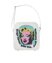Zipper shoulder bag One size White