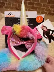 Costume Accessories Kit For -Pink Rainbow Unicorn - Halloween New