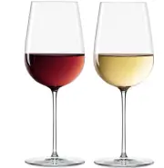 LENOX L893811 TUSCANYVICTORIA JAMES WINE GLASS SET OF 2 CRYSTAL 9.5"H 16 OZ NIB