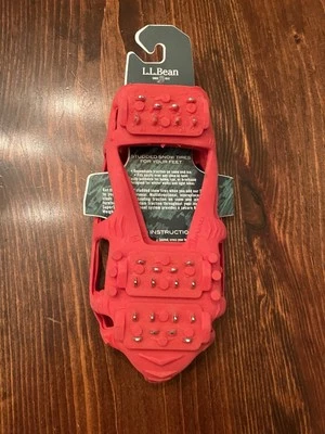 New LL Bean STABILICERS Slippery Ice Medium Men 7.5-10 Women 8.5-12 Crampons