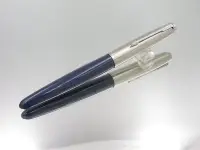 在飛比找Yahoo!奇摩拍賣優惠-極罕見全新 美國原廠 PARKER派克21型深藍鋼筆