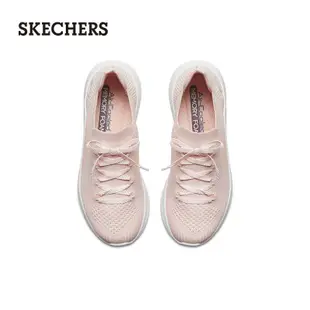 100原廠％Skechers斯凱奇女鞋一腳蹬襪套休閑鞋 柔軟針織網布運動鞋13356