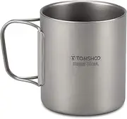 220/350/450/600ml Double Wall Titanium Water Cup Coffee Tea Mug for Home Office Outdoor Camping Hiking Backpacking Picnic