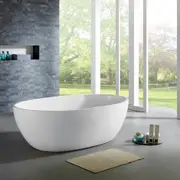 1730*1030*590mm Poseidon LBT Gloss White Oval Acrylic Freestanding Bathtub