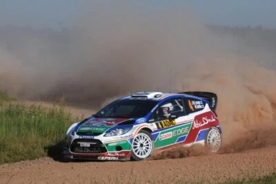 Jari Matti Latvala (FIN) Ford Fiesta RS WRC on stage 7 2011 WRC Old Photo 5