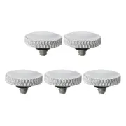 Camera Shutter Button 5pcs Shutter Release Button Knurled, Silver