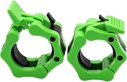 GW Tech Barbell Clamps 2 inch, Heavy Duty Exercise Collars 2" Quick Release Pair of Locking Pro Olympic Weight Bar Plate Locks Collar Clips for Workout Weightlifting Fitness Training