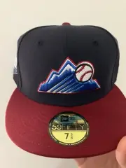 Hat Club Exclusive Ice Cold Fashion Colorado Rockies Size 7 3/8